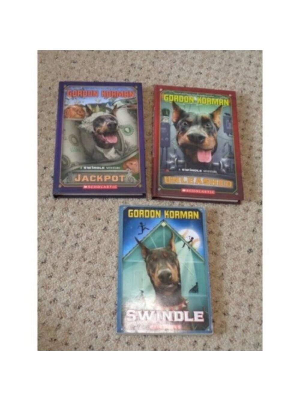 NEW Gordon Korman kids 9-12 yrs Chapter Books Retails $25 for all 3!